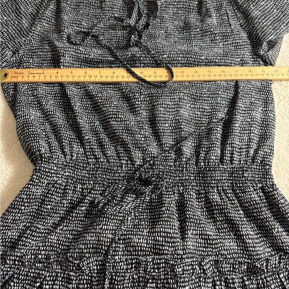 Pinch Dress Womens Size large chiffon tiered ruffle sheer long sleeve mini Smock - Picture 6 of 12